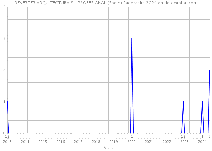 REVERTER ARQUITECTURA S L PROFESIONAL (Spain) Page visits 2024 