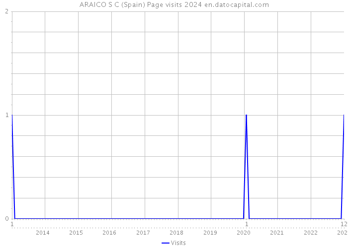 ARAICO S C (Spain) Page visits 2024 