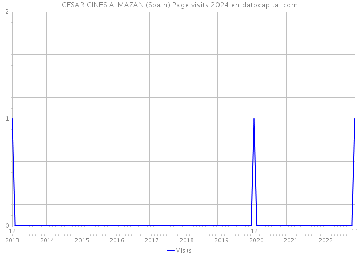 CESAR GINES ALMAZAN (Spain) Page visits 2024 