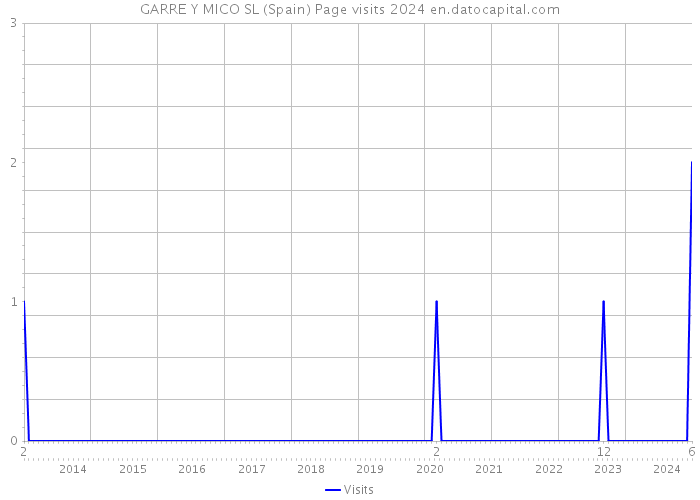 GARRE Y MICO SL (Spain) Page visits 2024 