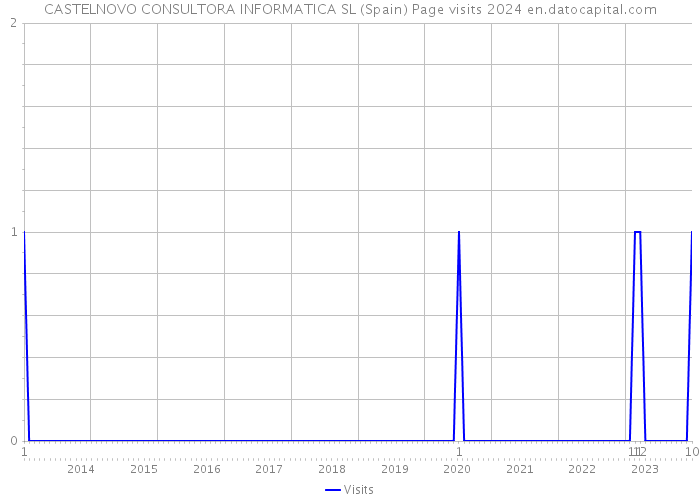 CASTELNOVO CONSULTORA INFORMATICA SL (Spain) Page visits 2024 