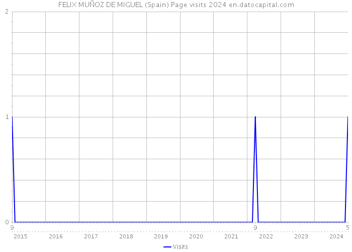 FELIX MUÑOZ DE MIGUEL (Spain) Page visits 2024 