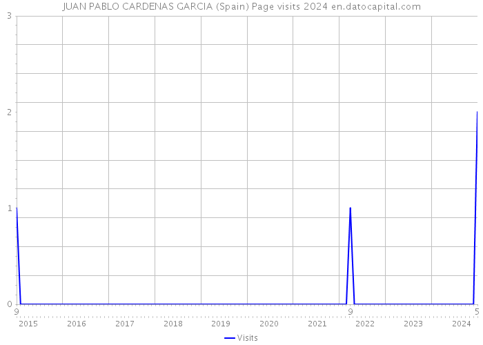 JUAN PABLO CARDENAS GARCIA (Spain) Page visits 2024 