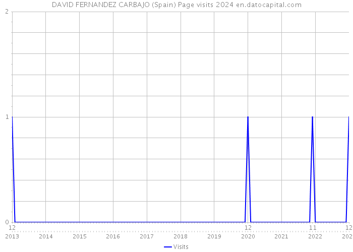 DAVID FERNANDEZ CARBAJO (Spain) Page visits 2024 