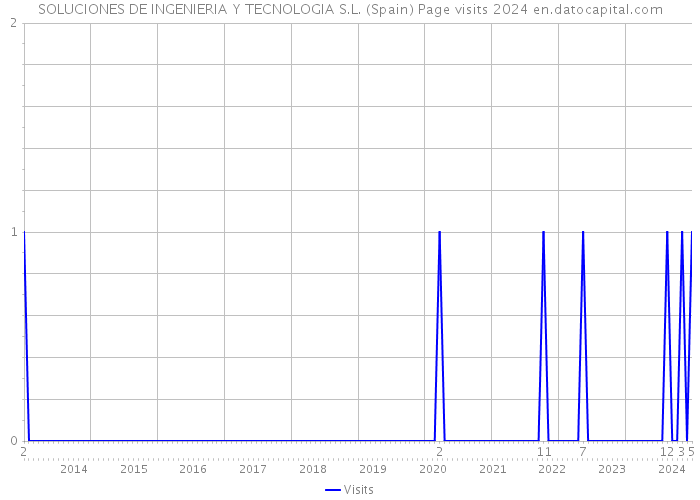 SOLUCIONES DE INGENIERIA Y TECNOLOGIA S.L. (Spain) Page visits 2024 