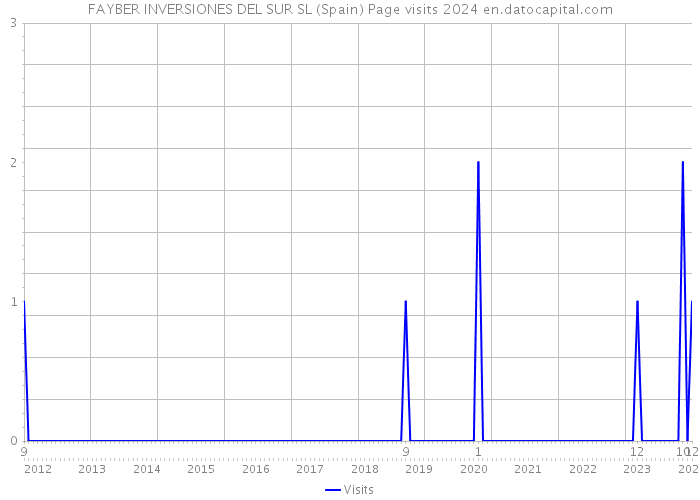 FAYBER INVERSIONES DEL SUR SL (Spain) Page visits 2024 