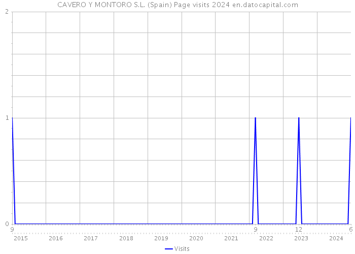 CAVERO Y MONTORO S.L. (Spain) Page visits 2024 