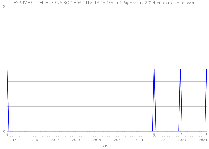 ESPUMERU DEL HUERNA SOCIEDAD LIMITADA (Spain) Page visits 2024 