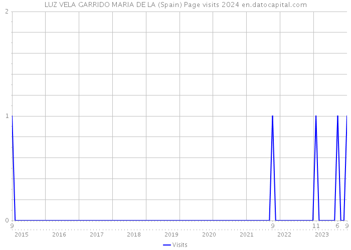 LUZ VELA GARRIDO MARIA DE LA (Spain) Page visits 2024 