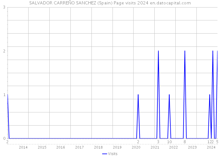 SALVADOR CARREÑO SANCHEZ (Spain) Page visits 2024 