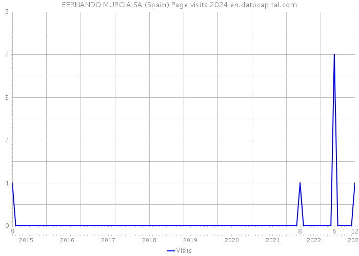FERNANDO MURCIA SA (Spain) Page visits 2024 