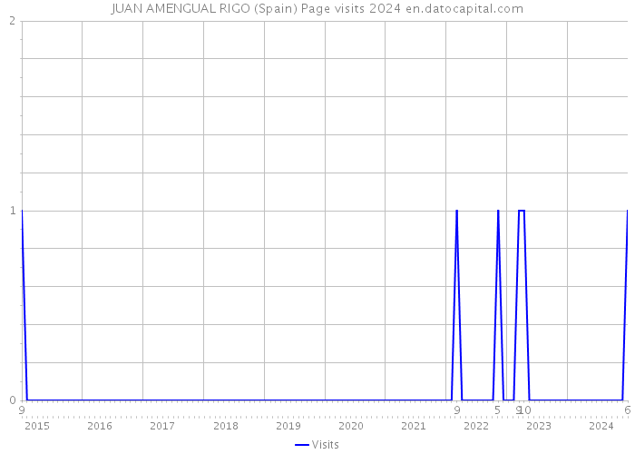 JUAN AMENGUAL RIGO (Spain) Page visits 2024 