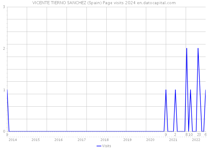VICENTE TIERNO SANCHEZ (Spain) Page visits 2024 
