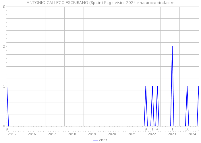 ANTONIO GALLEGO ESCRIBANO (Spain) Page visits 2024 