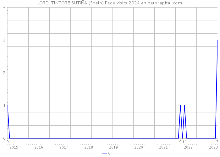 JORDI TINTORE BUTIÑA (Spain) Page visits 2024 