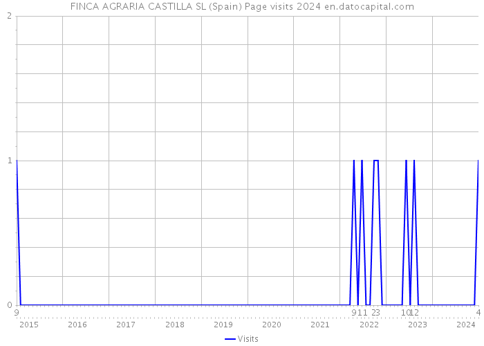 FINCA AGRARIA CASTILLA SL (Spain) Page visits 2024 