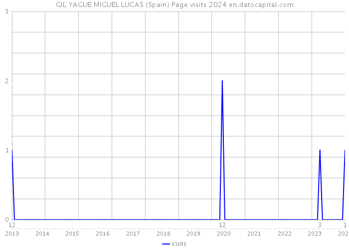 GIL YAGUE MIGUEL LUCAS (Spain) Page visits 2024 
