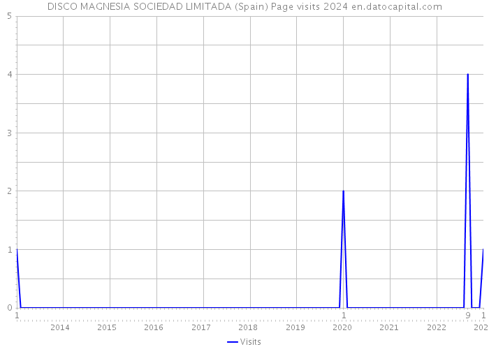 DISCO MAGNESIA SOCIEDAD LIMITADA (Spain) Page visits 2024 