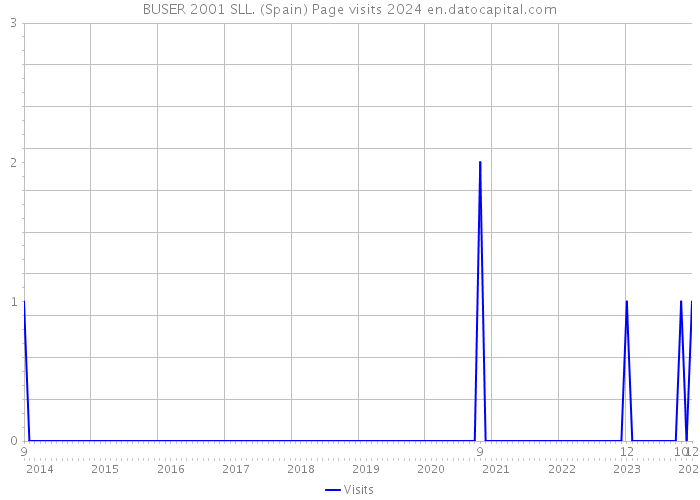 BUSER 2001 SLL. (Spain) Page visits 2024 