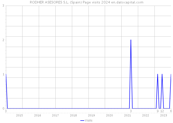 RODHER ASESORES S.L. (Spain) Page visits 2024 