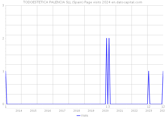 TODOESTETICA PALENCIA SLL (Spain) Page visits 2024 