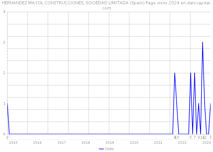 HERNANDEZ MAYOL CONSTRUCCIONES, SOCIEDAD LIMITADA (Spain) Page visits 2024 