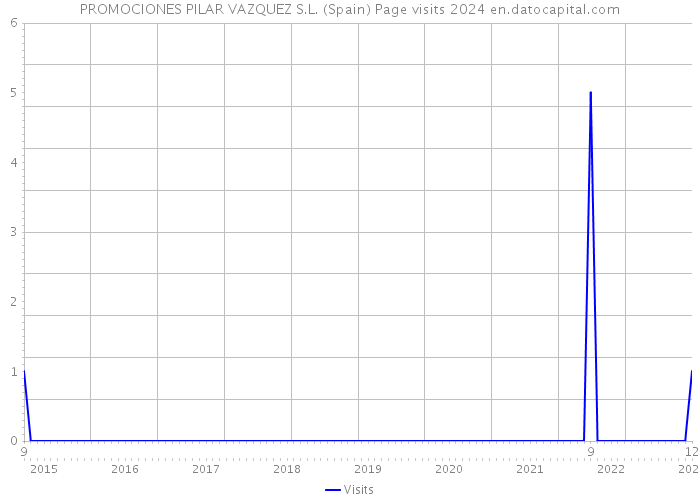 PROMOCIONES PILAR VAZQUEZ S.L. (Spain) Page visits 2024 