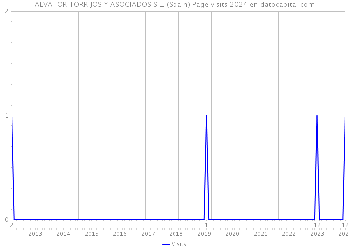ALVATOR TORRIJOS Y ASOCIADOS S.L. (Spain) Page visits 2024 