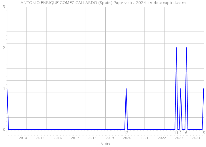 ANTONIO ENRIQUE GOMEZ GALLARDO (Spain) Page visits 2024 
