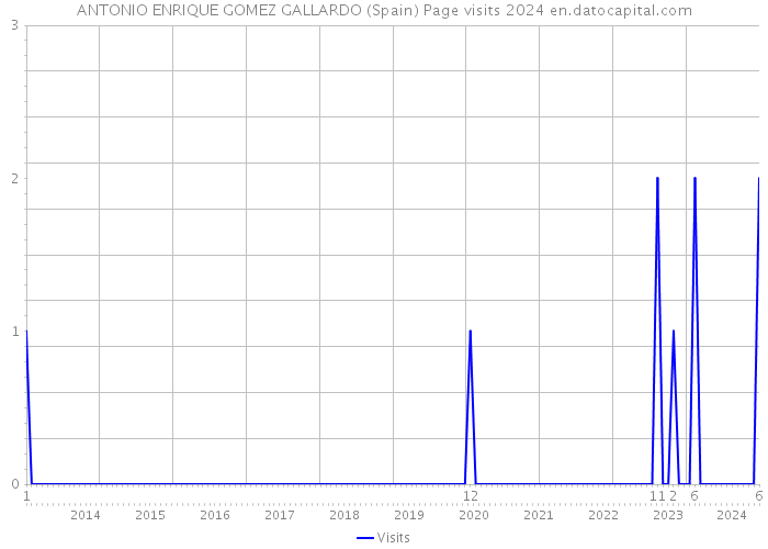 ANTONIO ENRIQUE GOMEZ GALLARDO (Spain) Page visits 2024 