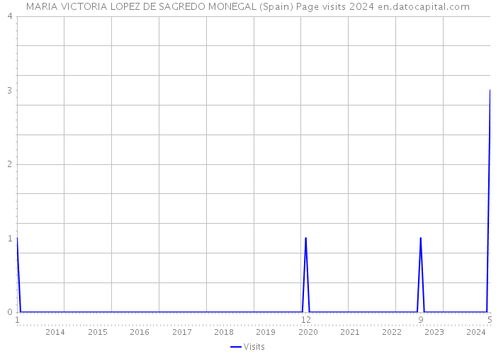 MARIA VICTORIA LOPEZ DE SAGREDO MONEGAL (Spain) Page visits 2024 