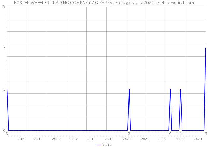 FOSTER WHEELER TRADING COMPANY AG SA (Spain) Page visits 2024 