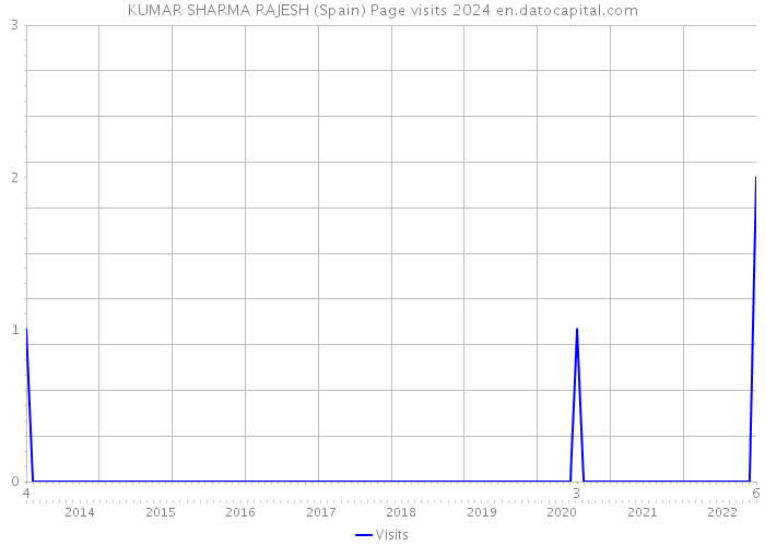 KUMAR SHARMA RAJESH (Spain) Page visits 2024 