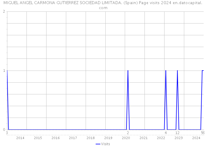 MIGUEL ANGEL CARMONA GUTIERREZ SOCIEDAD LIMITADA. (Spain) Page visits 2024 