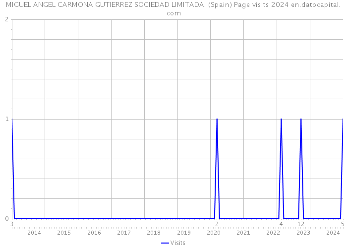 MIGUEL ANGEL CARMONA GUTIERREZ SOCIEDAD LIMITADA. (Spain) Page visits 2024 