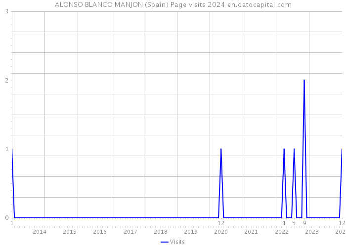ALONSO BLANCO MANJON (Spain) Page visits 2024 