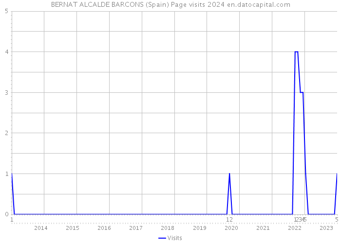 BERNAT ALCALDE BARCONS (Spain) Page visits 2024 