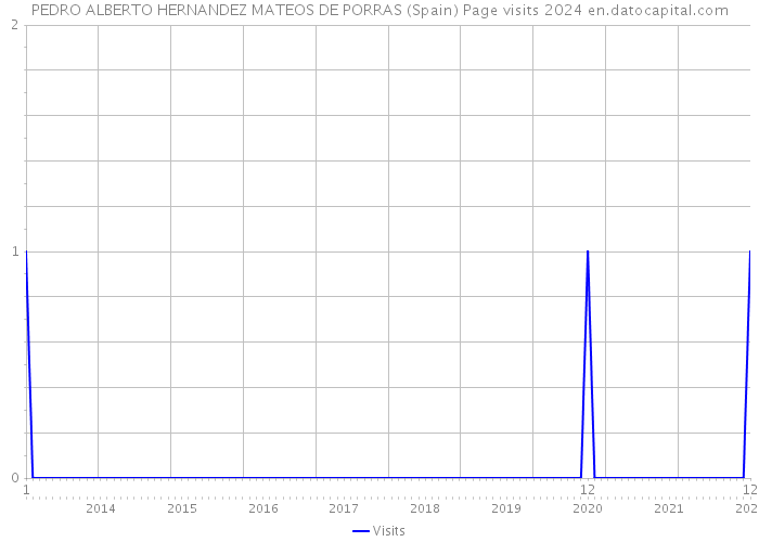 PEDRO ALBERTO HERNANDEZ MATEOS DE PORRAS (Spain) Page visits 2024 