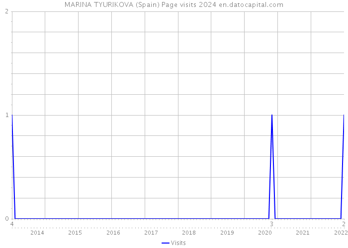 MARINA TYURIKOVA (Spain) Page visits 2024 