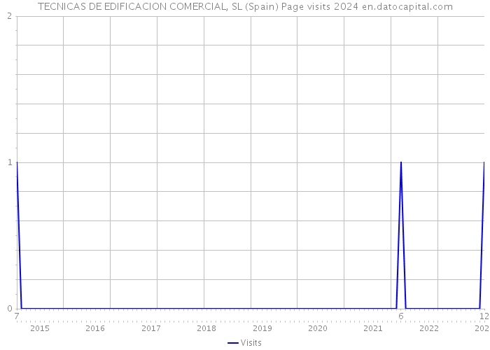 TECNICAS DE EDIFICACION COMERCIAL, SL (Spain) Page visits 2024 
