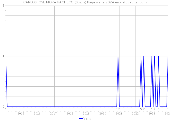 CARLOS JOSE MORA PACHECO (Spain) Page visits 2024 