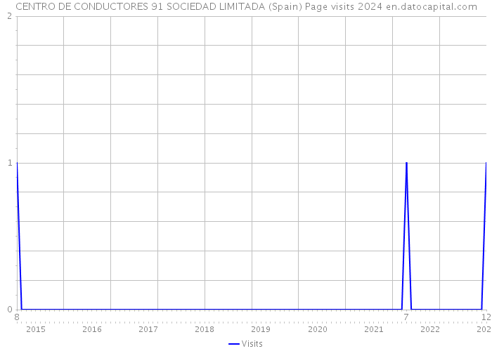 CENTRO DE CONDUCTORES 91 SOCIEDAD LIMITADA (Spain) Page visits 2024 