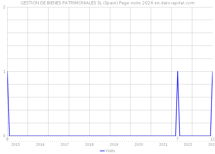 GESTION DE BIENES PATRIMONIALES SL (Spain) Page visits 2024 