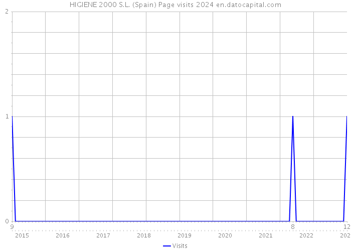 HIGIENE 2000 S.L. (Spain) Page visits 2024 