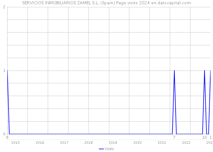 SERVICIOS INMOBILIARIOS ZAMEL S.L. (Spain) Page visits 2024 