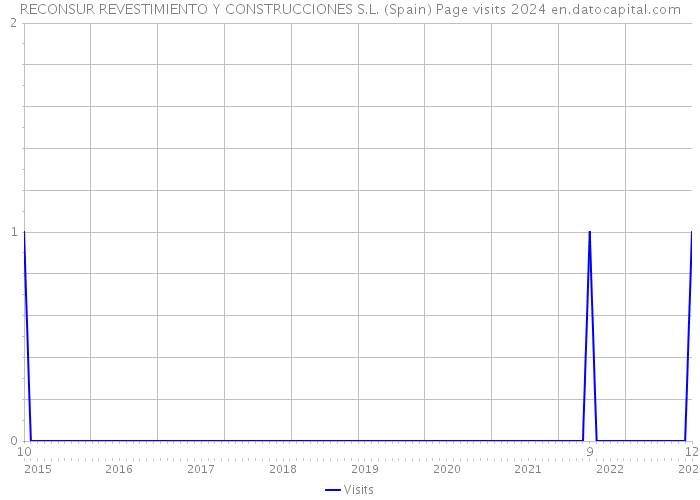 RECONSUR REVESTIMIENTO Y CONSTRUCCIONES S.L. (Spain) Page visits 2024 