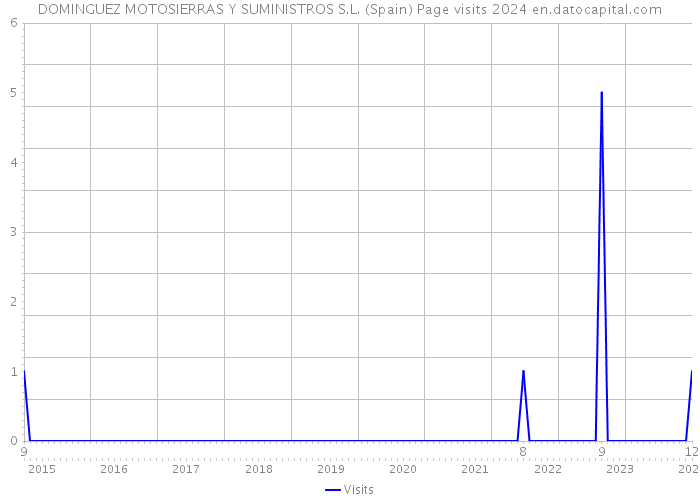 DOMINGUEZ MOTOSIERRAS Y SUMINISTROS S.L. (Spain) Page visits 2024 