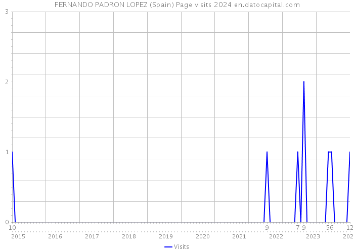 FERNANDO PADRON LOPEZ (Spain) Page visits 2024 