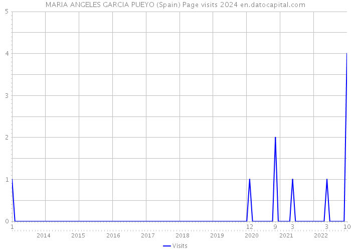 MARIA ANGELES GARCIA PUEYO (Spain) Page visits 2024 