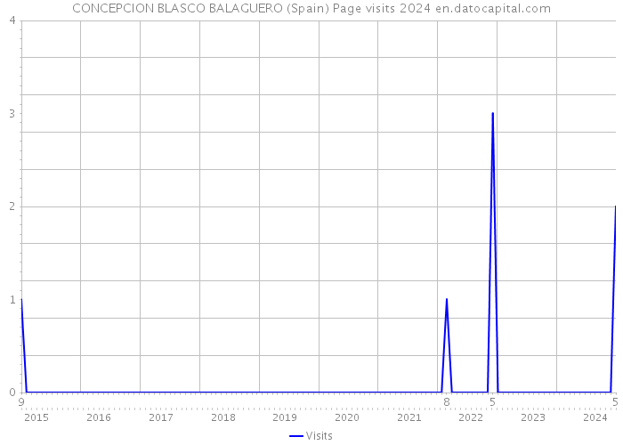 CONCEPCION BLASCO BALAGUERO (Spain) Page visits 2024 